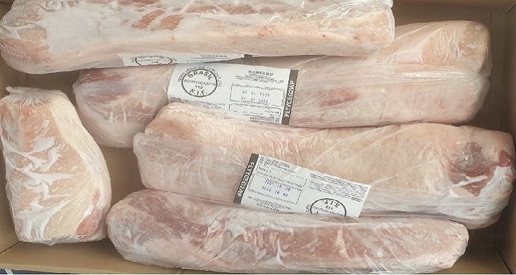 Các loại thịt heo đông lạnh đa dạng tại Đồng Tháp
