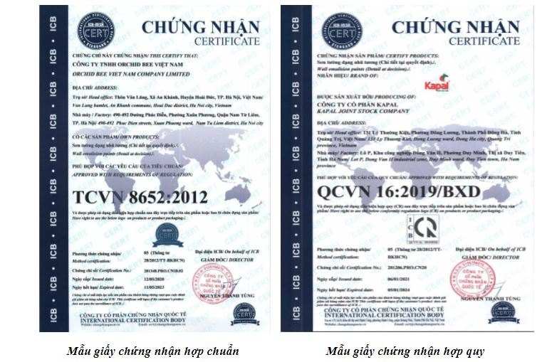 Chứng nhận chất lượng sản phẩm