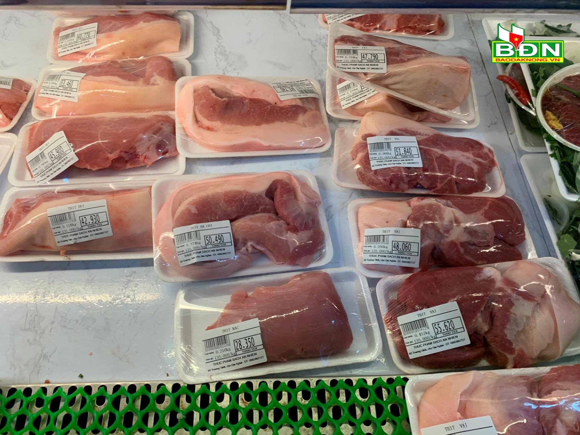Thị trường thịt heo đông lạnh phát triển tại Đắk Nông